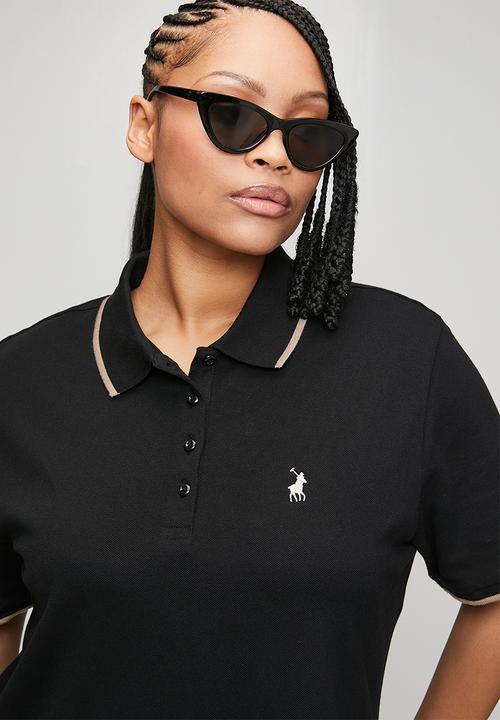 POLO - Wmn leah short sleeve golfer dress - black