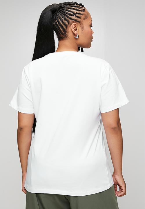 POLO - Wmn kelly short sleeve v neck T-shirt - white