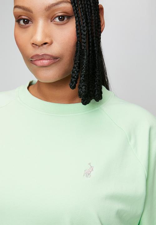 POLO - Wmn sophia long sleeve track top - soft aloe