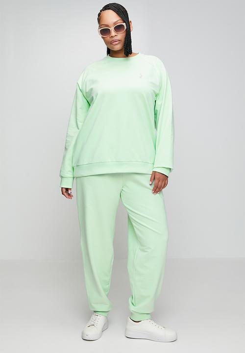 POLO - Wmn sophia long sleeve track top - soft aloe