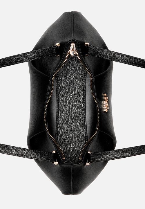 GUESS - Amorette Shoulder Satchel Bag-Black