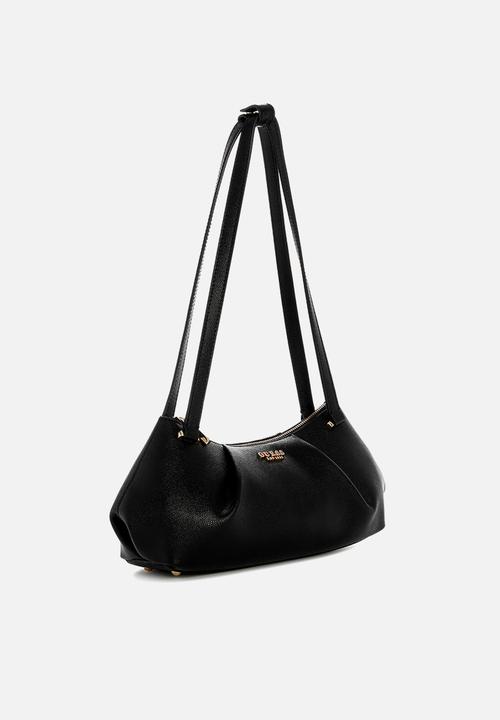 GUESS - Amorette Shoulder Satchel Bag-Black