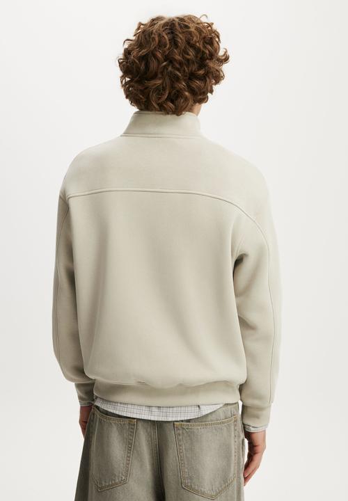 Cotton On - 1/4 Zip Fleece - Stone