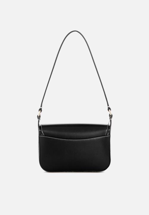 GUESS - Ruby Flap Shoulder Bag- Black