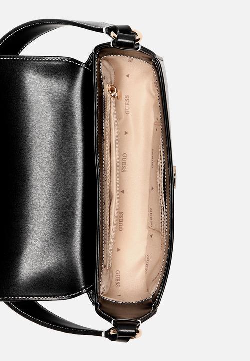 GUESS - Ruby Flap Shoulder Bag- Black