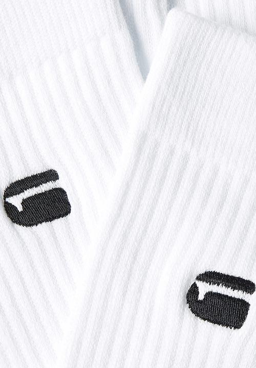 G-STAR - Socks 3-Pack - Bright White