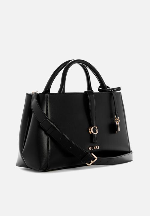 GUESS - Carrie Girlfriend Satchel Bag-Black