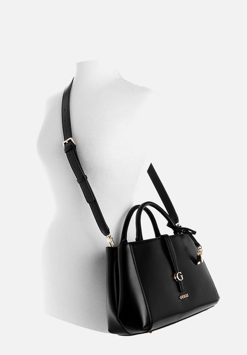 GUESS - Carrie Girlfriend Satchel Bag-Black