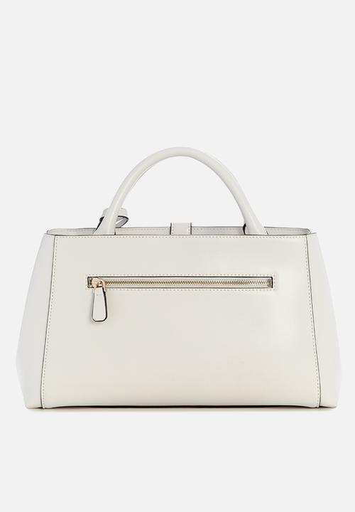 GUESS - Carrie Girlfriend Satchel Bag- Stone