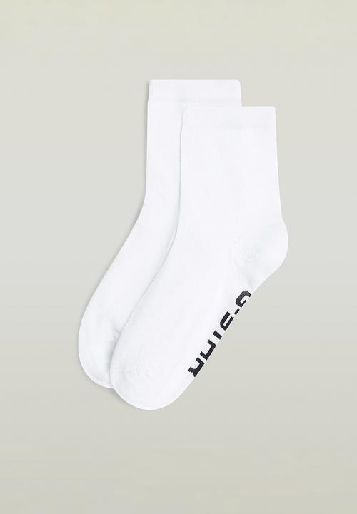 G-STAR - 3Pack Anklet - white/grey/black