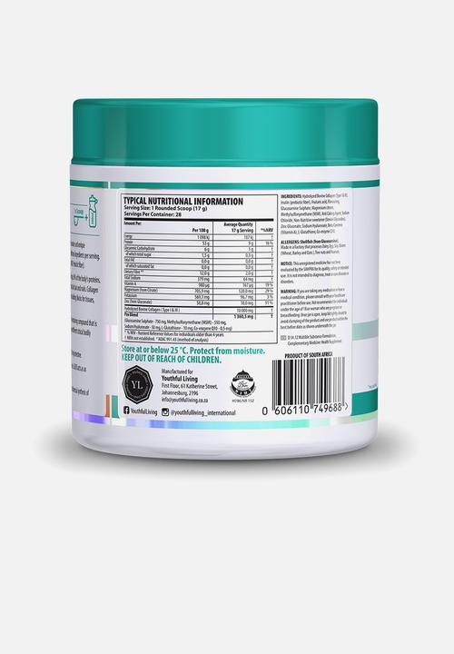 Youthful Living - Collagen Pro Drink 476g -Naartjie