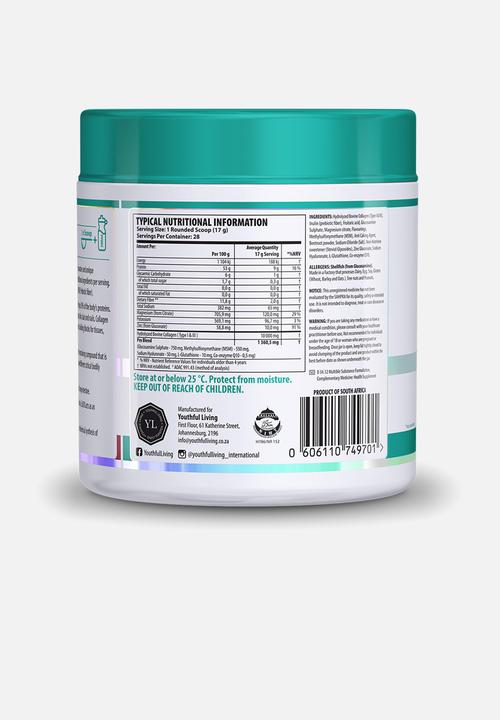 Youthful Living - Collagen Pro Drink 476g -Raspebrry