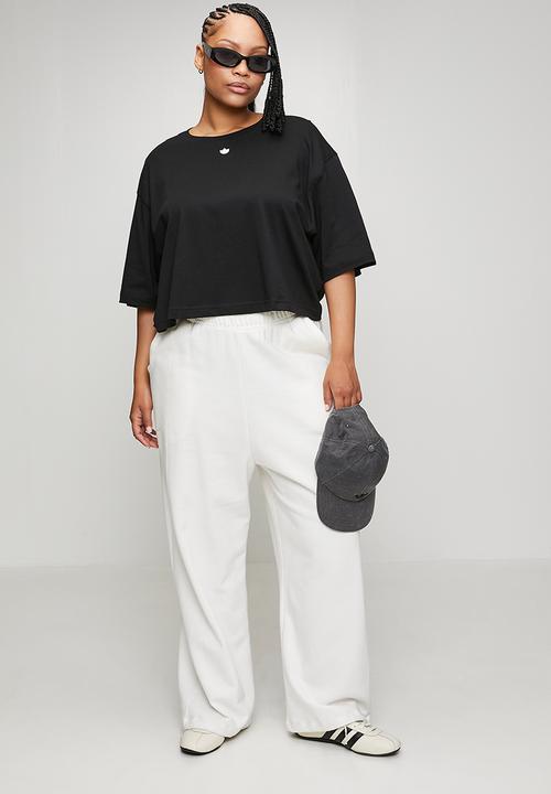 adidas Originals - Plus ess crop tee w s26 tee - black/white