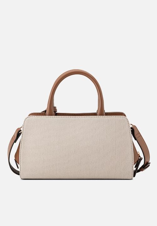 GUESS - Cadence Satchel Bag - Natural