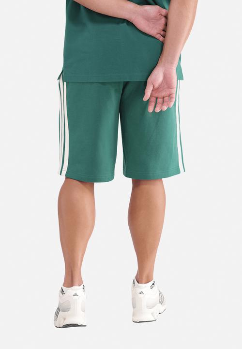 adidas Performance - 3-Stripe FL Short - Collegiate Green / Ecru