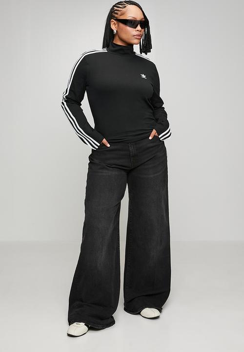 adidas Originals - Plus 3s trneck ls w s26 top - black/white