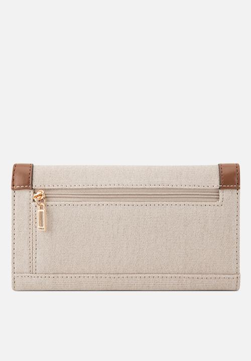 GUESS - Cadence Sling Slim Clutch Bag - Natural