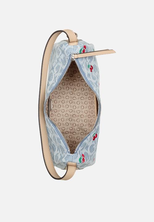 GUESS - Jasmin Shoulder Bag - Denim