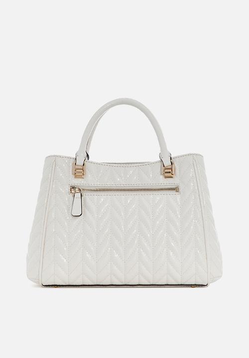 GUESS - Stacey Girlfriend Satchel - Off White