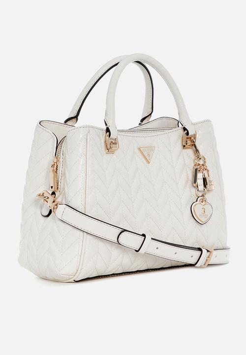 GUESS - Stacey Girlfriend Satchel - Off White