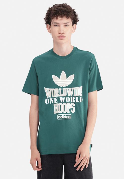 adidas Originals - World Wide Hoops Tee  - Collegiate Green