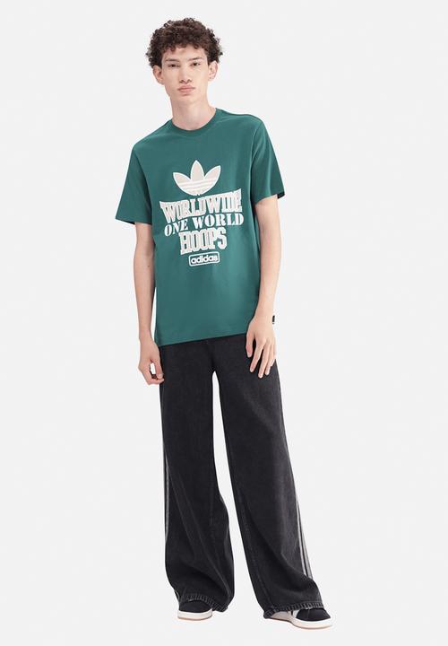 adidas Originals - World Wide Hoops Tee  - Collegiate Green