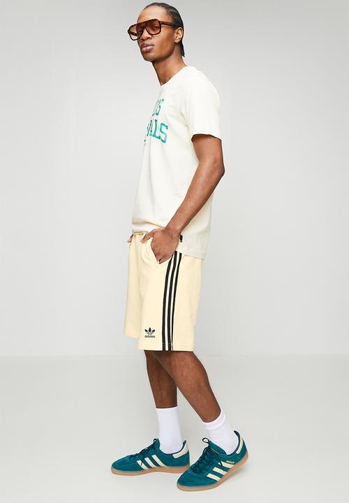 adidas Originals - 3-Stripe RT Short - Cream Warm Vanilla /Black