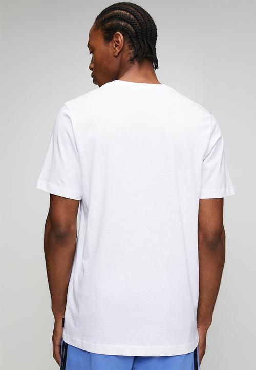 adidas Originals - Clay Trefoil Tee- White/Blue