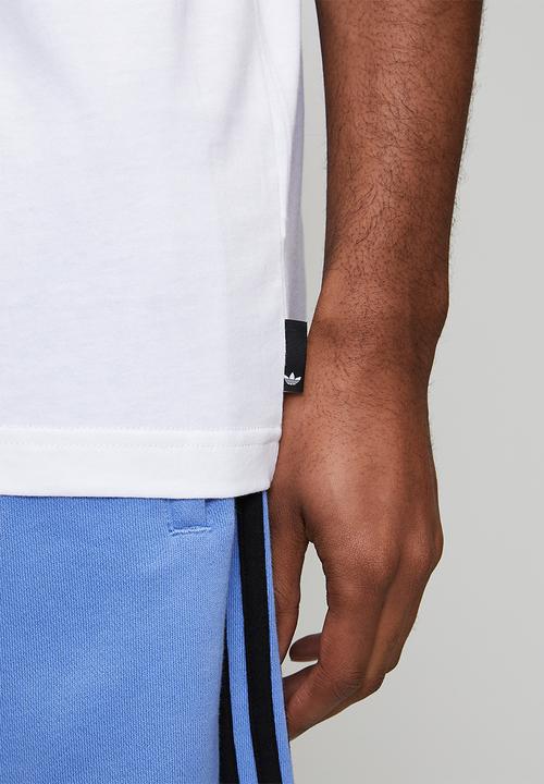 adidas Originals - Clay Trefoil Tee- White/Blue