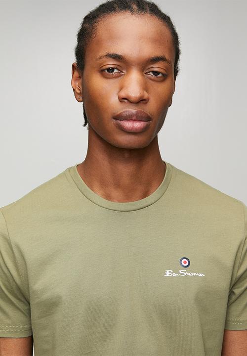 Ben Sherman - Essential Tar Prnt Crew Tee Shirt - Olive