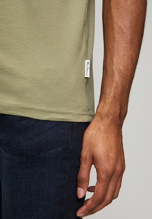 Ben Sherman - Essential Tar Prnt Crew Tee Shirt - Olive
