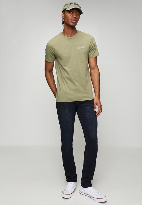 Ben Sherman - Essential Tar Prnt Crew Tee Shirt - Olive