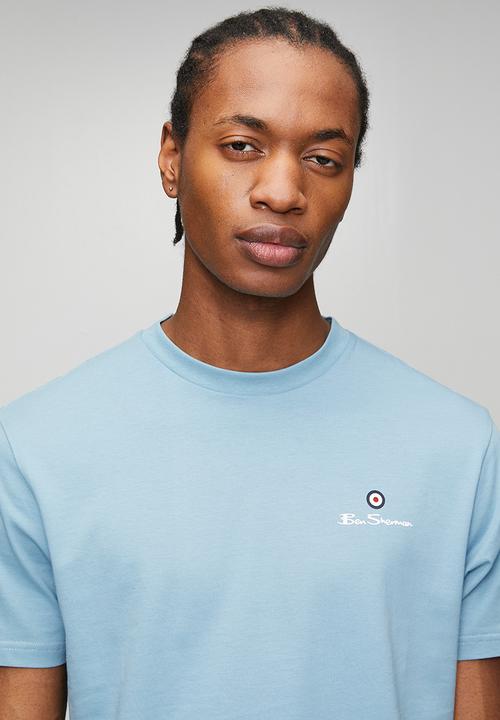 Ben Sherman - Essential Target  Print Crew Tee Shirt - Cassidy Blue