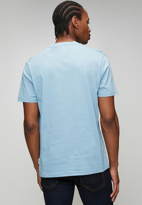 Ben Sherman - Essential Target  Print Crew Tee Shirt - Cassidy Blue