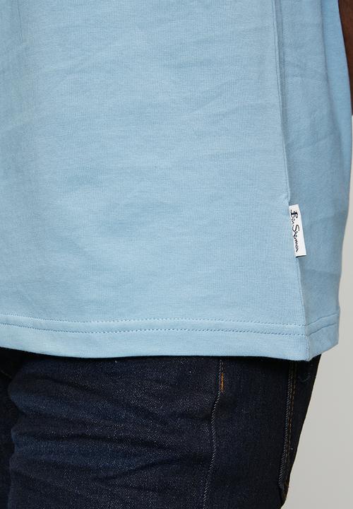 Ben Sherman - Essential Target  Print Crew Tee Shirt - Cassidy Blue