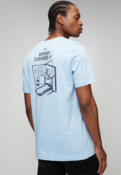 adidas Performance - CLKD I OFC Tee  - glow blue