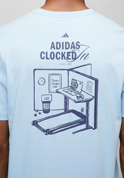 adidas Performance - CLKD I OFC Tee  - glow blue