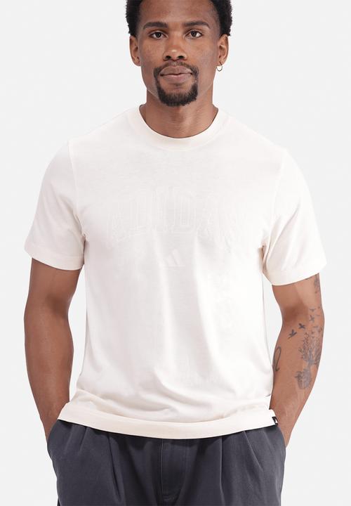 adidas Performance - Collegiate Tonal Tee  - Ecru tint