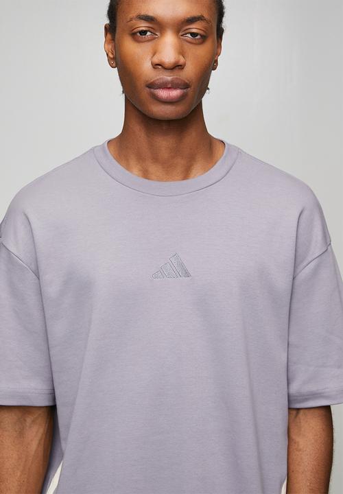 adidas Performance - Future Icons I 3-Stripe Tee  - Slate Grey / Ecru tin