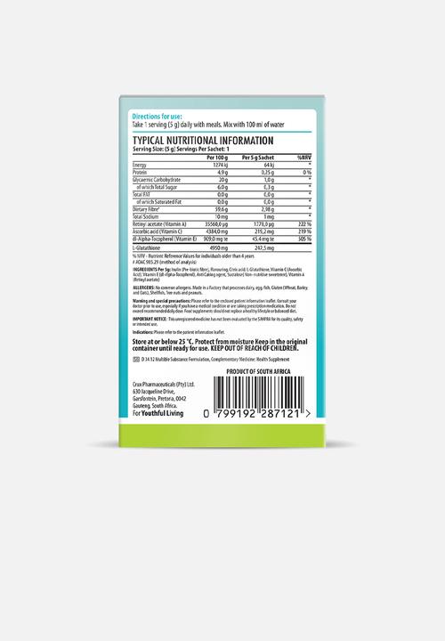 Youthful Living - YL L-Glutathione 10's Sachets -Lemon & Lime