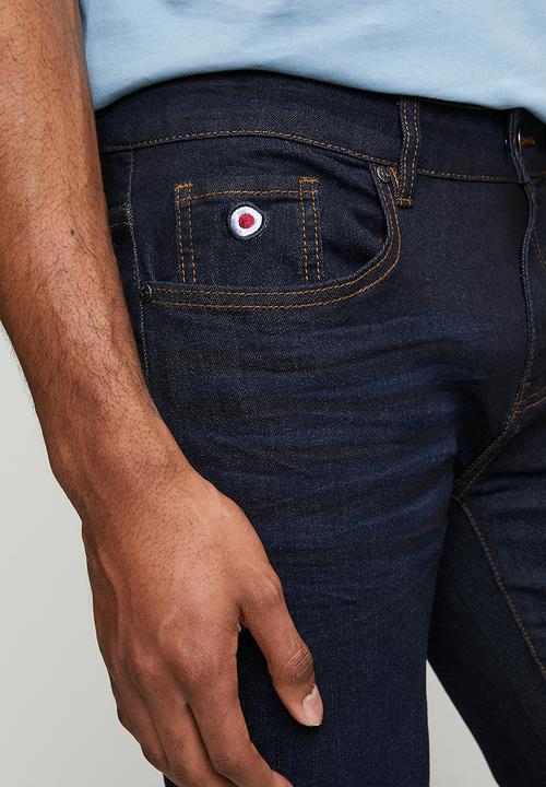 Ben Sherman - Slim Fit Spray Coated Denim - Dark Indigo