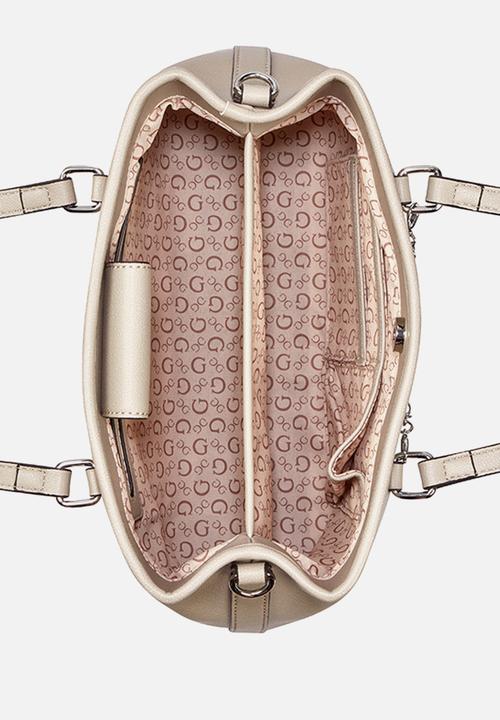 GUESS - Angelica Satchel Bag- Taupe