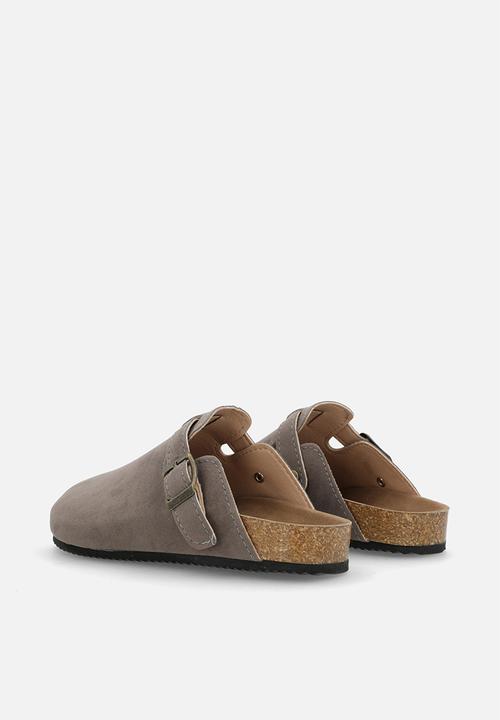 Pop Candy - Suedette clogs - taupe