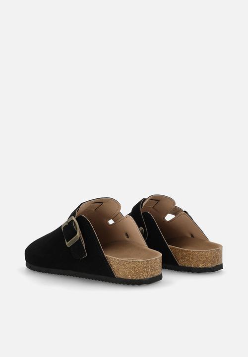 Pop Candy - Suedette clogs - black