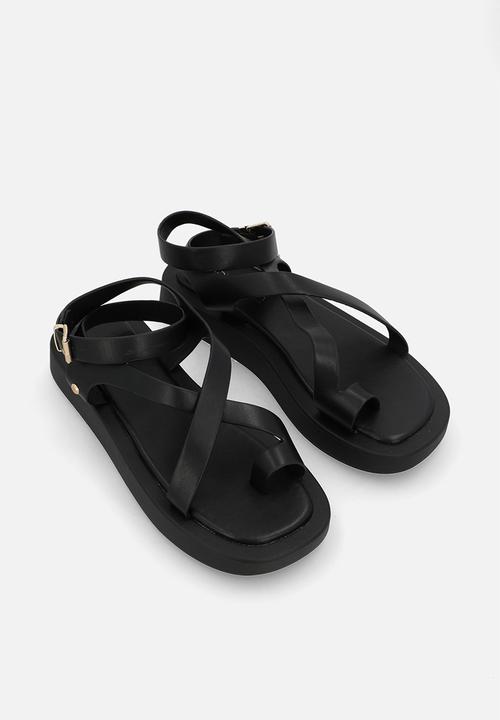 Viabeach - Coconut 39 cross-over thick sandal - black