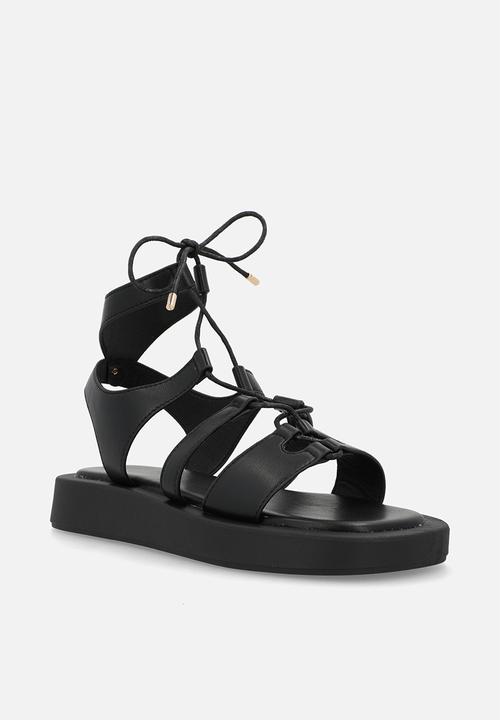 Viabeach - Coconut 36 lace-up thick sandal - black