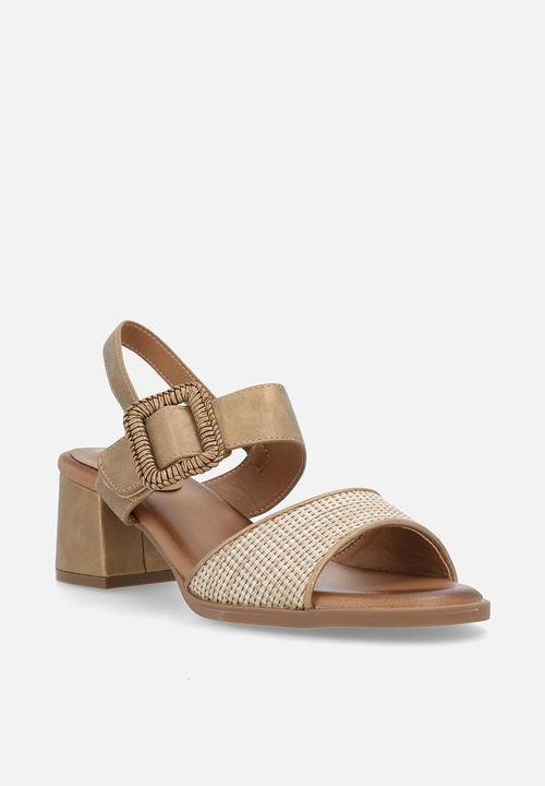 Butterfly Feet - Teegan 1 big buckle slingback heel - bronze