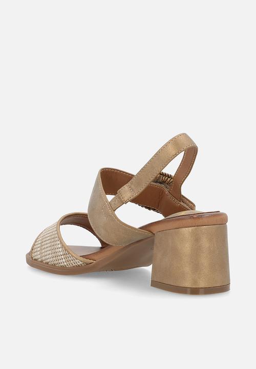 Butterfly Feet - Teegan 1 big buckle slingback heel - bronze