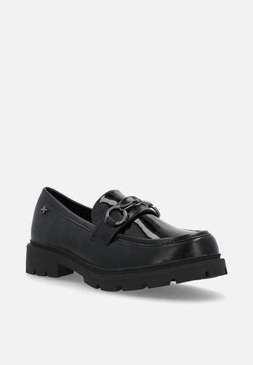 Rock & Co - Coven 4 metal trim combo loafer - black