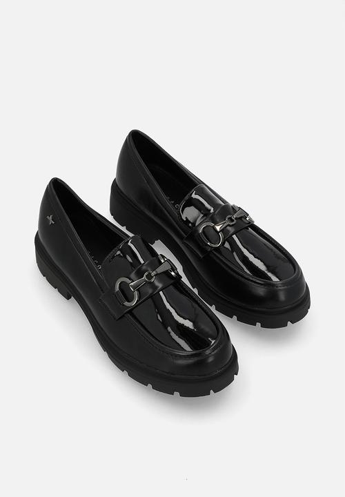 Rock & Co - Coven 4 metal trim combo loafer - black